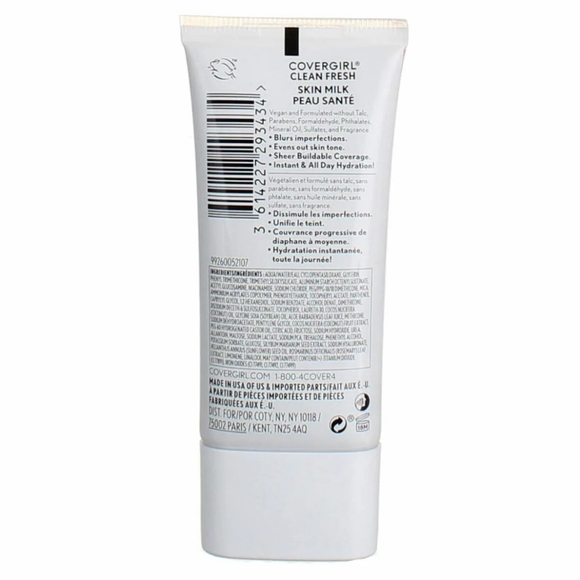 COVERGIRL Clean Fresh Skin Milk Dewy Finish Vegan Foundation Fair 520 1 fl oz - Picture 9 of 9